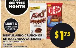 Loblaws NESTLÉ, AERO, CRUNCH OR KIT KAT CHOCOLATE BARS offer