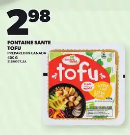 Loblaws FONTAINE SANTE TOFU offer