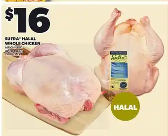 Loblaws SUFRA HALAL WHOLE CHICKEN, UP TO offer