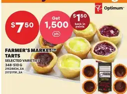 Loblaws FARMER'S MARKET TARTS offer