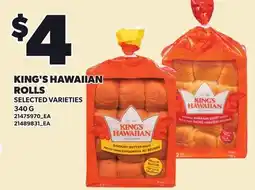 Loblaws KING'S HAWAIIAN ROLLS offer