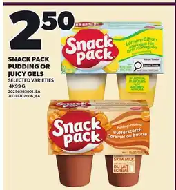 Loblaws SNACK PACK PUDDING OR JUICY GELS offer