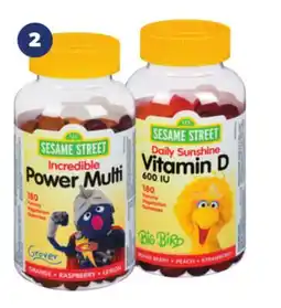Real Canadian Superstore SESAME STREET VITAMINS OR SUPPLEMENTS, 50-360'S offer