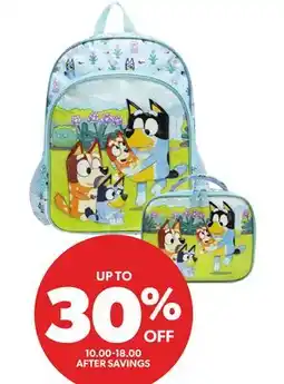 Real Canadian Superstore HEYS BLUEY BACKPACKS AND LUNCH BAGS offer