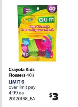 Real Canadian Superstore CRAYOLA KIDS FLOSSERS, 40's offer