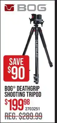 Cabela's BOG DEATHGRIP SHOOTING TRIPOD offer