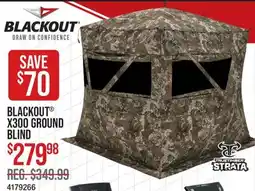 Cabela's BLACKOUT X300 GROUND BLIND offer