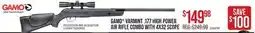 Cabela's GAMO VARMINT .177 HIGH POWER AIR RIFLE COMBO WITH 4X32 SCOPE offer