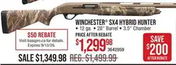 Cabela's WINCHESTER SX4 HYBRID HUNTER offer