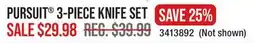 Cabela's Pursuit 3-Piece Knife Set offer