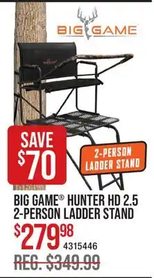 Cabela's BIG GAME HUNTER HD 2.5 2-PERSON LADDER STAND offer