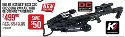 Cabela's KILLER INSTINCT BOSS XDC CROSSBOW PACKAGE WITH DE-COCKING TRIGGERBOX offer