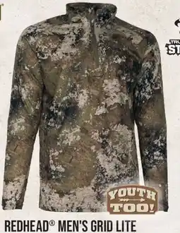 Cabela's REDHEAD MEN'S GRID LITE QUARTER-ZIP offer