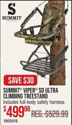 Cabela's SUMMIT VIPER SD ULTRA CLIMBING TREESTAND offer