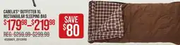 Cabela's CABELA'S OUTFITTER XL RECTANGULAR SLEEPING BAG offer