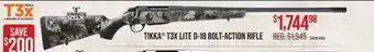 Cabela's TIKKA T3X LITE D-18 BOLT-ACTION RIFLE offer