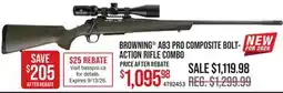 Cabela's BROWNING AB3 PRO COMPOSITE BOLT-ACTION RIFLE COMBO offer