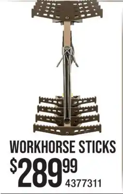 Cabela's WORKHORSE STICKS offer