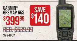 Cabela's GARMIN GPSMAP 65S offer