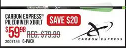 Cabela's CARBON EXPRESS PILEDRIVER XBOLT offer