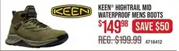 Cabela's KEEN HIGHTRAIL MID WATERPROOF MENS BOOTS offer