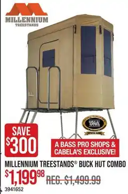 Cabela's MILLENIUM TREESTANDS BUCK HUT COMBO offer