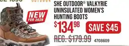 Cabela's SHE OUTDOOR VALKYRIE UNINSULATED WOMEN'S HUNTING BOOTS offer
