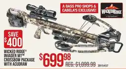 Cabela's WICKED RIDGE INVADER MT CROSSBOW PACKAGE WITH ACUDRAW offer