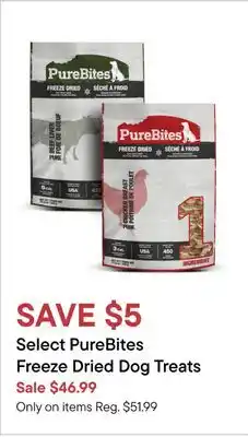 Petvalu Select PureBites Freeze Dried Dog Treats offer