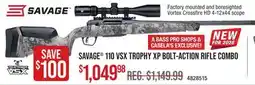 Cabela's SAVAGE 110 VSX TROPHY XP BOLT-ACTION RIFLE COMBO offer