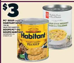 Valu-mart SOUPE PC, 540 ML OU SOUPE HABITANT, 796 ML offer