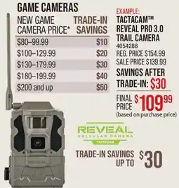 Cabela's TACTACAM REVEAL PRO 3.0 TRAIL CAMERA offer