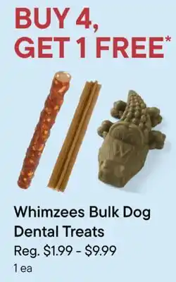 Petvalu Whimzees Bulk Dog Dental Treats offer