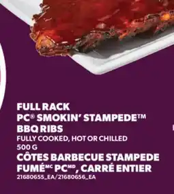 Valu-mart CÔTES BARBECUE STAMPEDE FUMÉ, CARRÉ ENTIER offer
