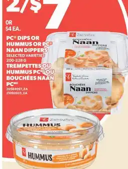 Valu-mart TREMPETTES OU HUMMUS PC OU BOUCHÉES NAAN PC offer