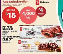 Valu-mart CÔTES DE DOS DE PORC PC offer