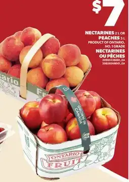 Valu-mart NECTARINES, 2 L OU PÊCHES, 3 L offer