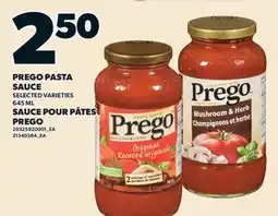 Valu-mart SAUCE POUR PÂTES PREGO offer