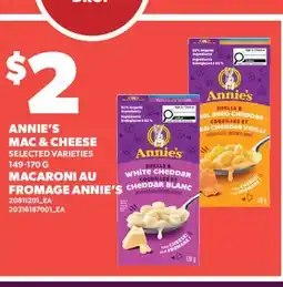 Valu-mart MACARONI AU FROMAGE ANNIE'S offer