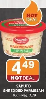 Colemans Saputo shredded parmesan offer