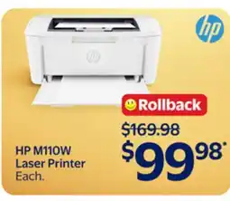 Walmart HP M110W Laser Printer offer