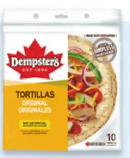 Walmart Dempster's 10 tortillas offer