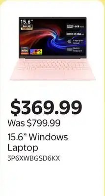 Walmart 15.6 Windows Laptop offer