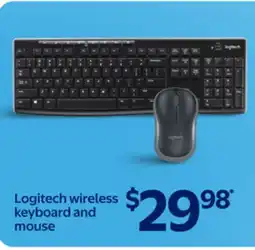 Walmart Logitech wireless keyboard and mouse offer