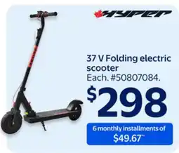 Walmart 37 V Folding electric scooter offer