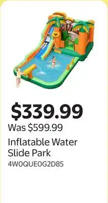 Walmart Inflatable Water Slide Park offer