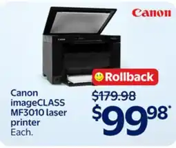 Walmart Canon imageCLASS MF3010 laser printer offer