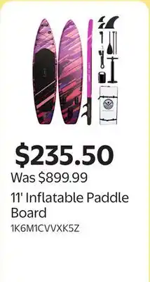Walmart 11' Inflatable Paddle Board offer