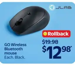 Walmart JLAB GO Wireless Bluetooth mouse offer