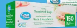 Walmart Great Value sandwich bags offer